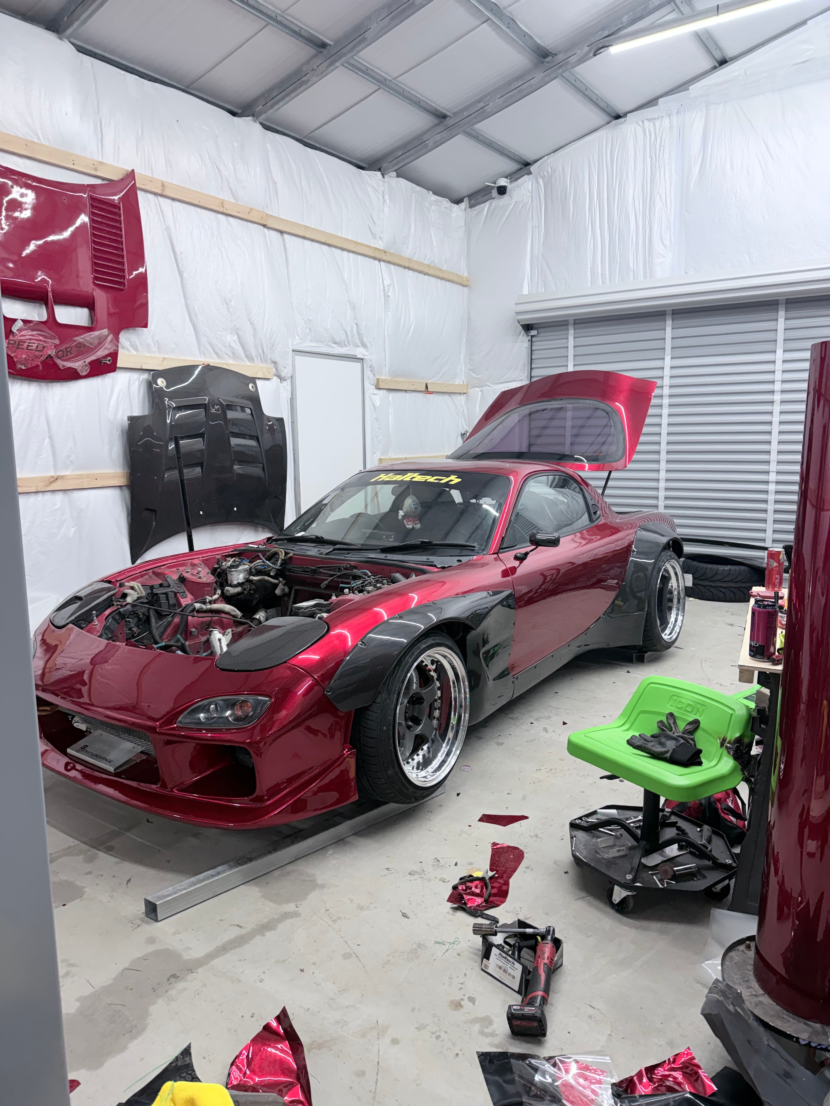 1997 WIDEBODY FD RX7 build process step 4